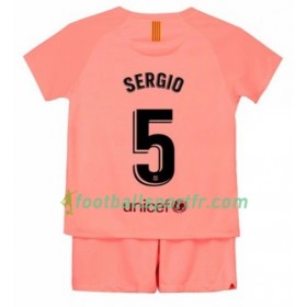 Tenue Barcelone Sergio 5 Enfant Troisieme 2018-2019 Maillot de Foot